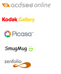 Logos of sites fotoflot.com is integrated with